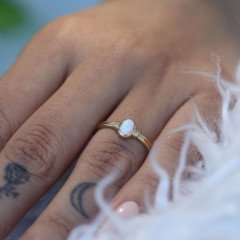 Nostalji Opal Yüzük