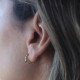 Bone Hoop Earrings 