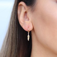 Yaprak Sallantılı Küpe