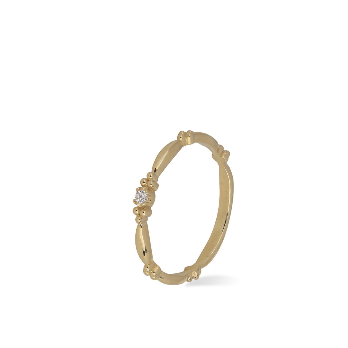 İnce Taşlı Yüzük