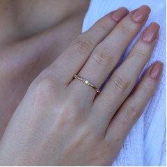 İnce Taşlı Yüzük