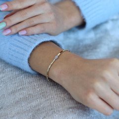 Baget Taşlı Pul Bileklik