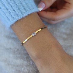 Baget Taşlı Pul Bileklik