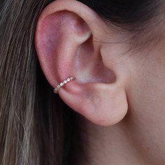 Sıra Taşlı Cuff Küpe