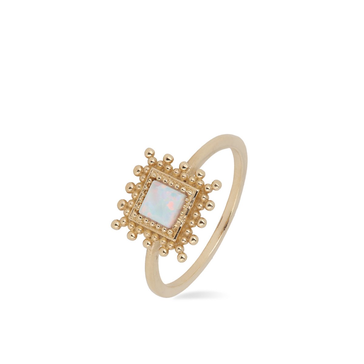Kare Opal Yüzük
