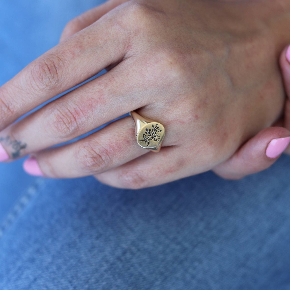 Çiçek İmza Yüzük