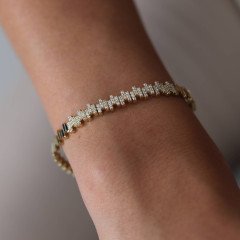 Taşlı Zikzak Bileklik