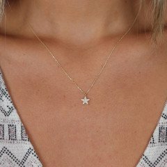 Taşlı Yıldız Kolye