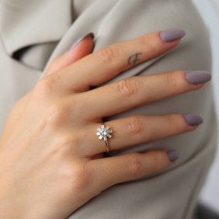 Baget Çiçek Yüzük