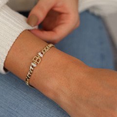 Taşlı Harf Bileklik