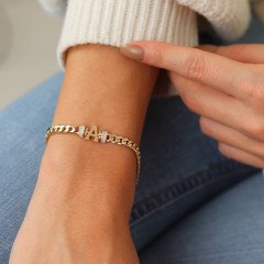 Taşlı Harf Bileklik