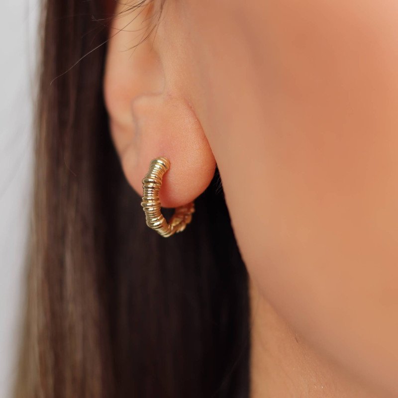 Mini Spiral Hoop Earrings