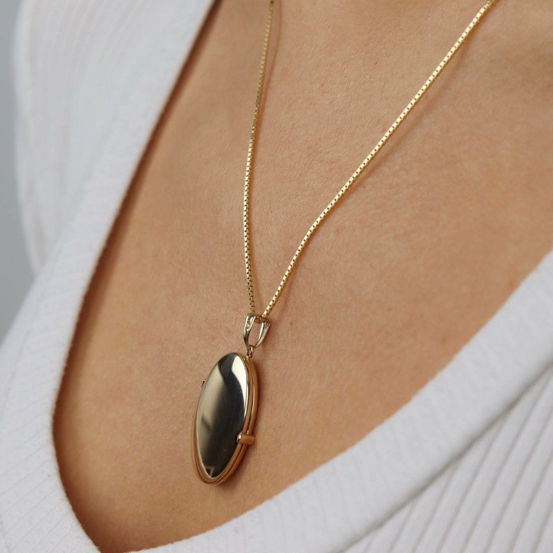 Ellipse Necklace with Cover