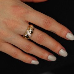 Taşlı İri Midye Yüzük