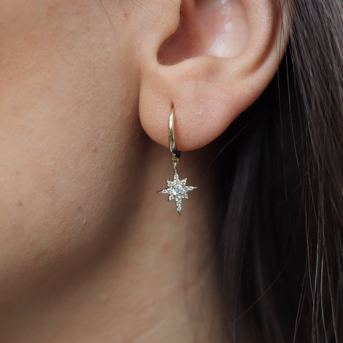 Kuzey Yıldızı Küpe