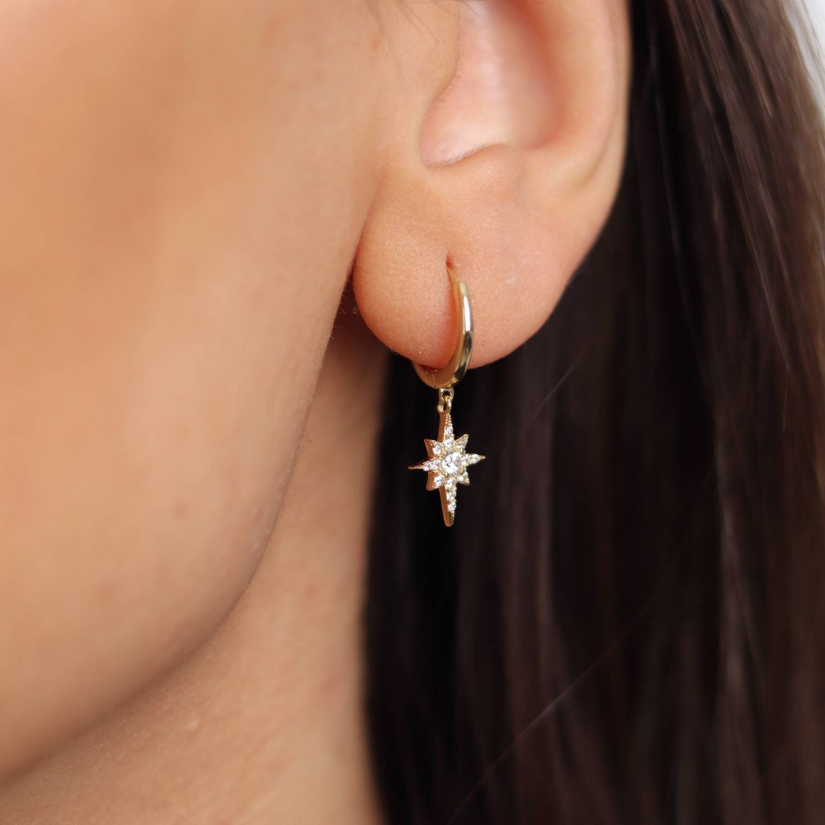 Kuzey Yıldızı Küpe