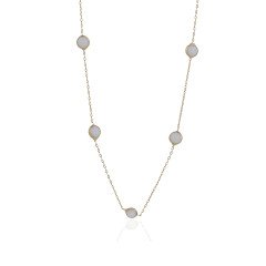 Sıralı Mini Beyaz Kolye