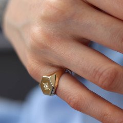 Taşlı Şovalye Yüzük