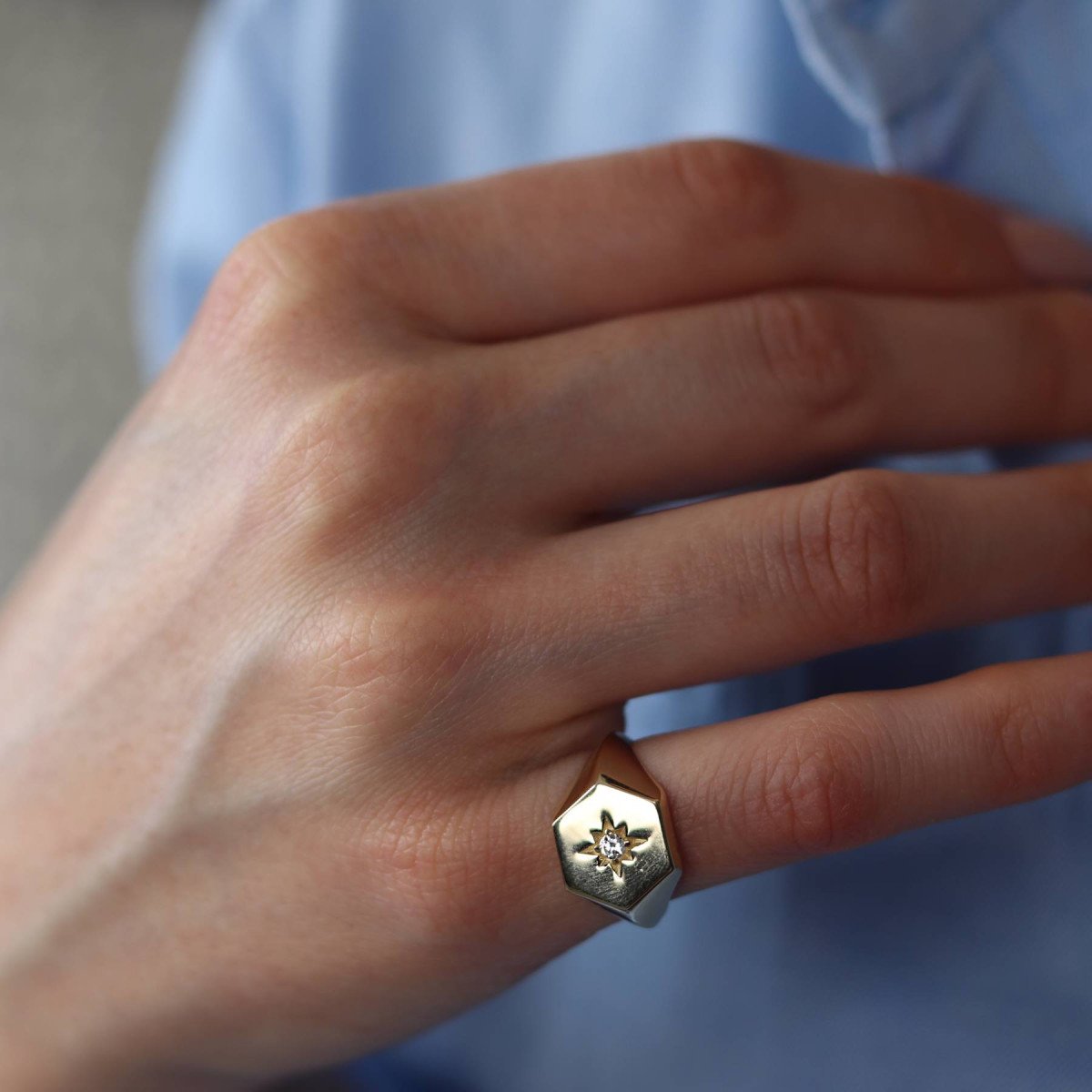 Taşlı Şovalye Yüzük