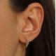 Baguette Hoop Earrings