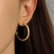 Patterned Hoop Earrings