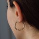 Stone Detail Hoop Earrings L