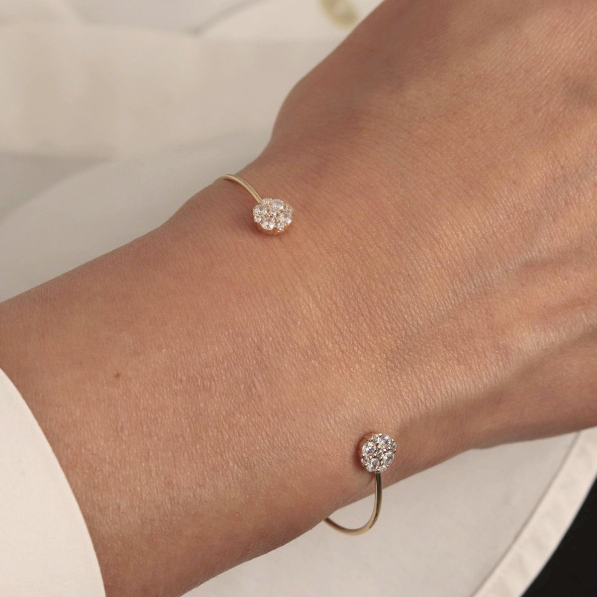 Taşlı Çiçek Bilezik