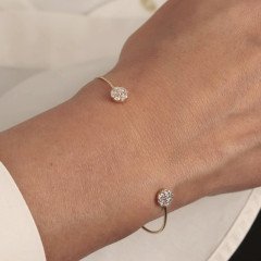 Taşlı Çiçek Bilezik