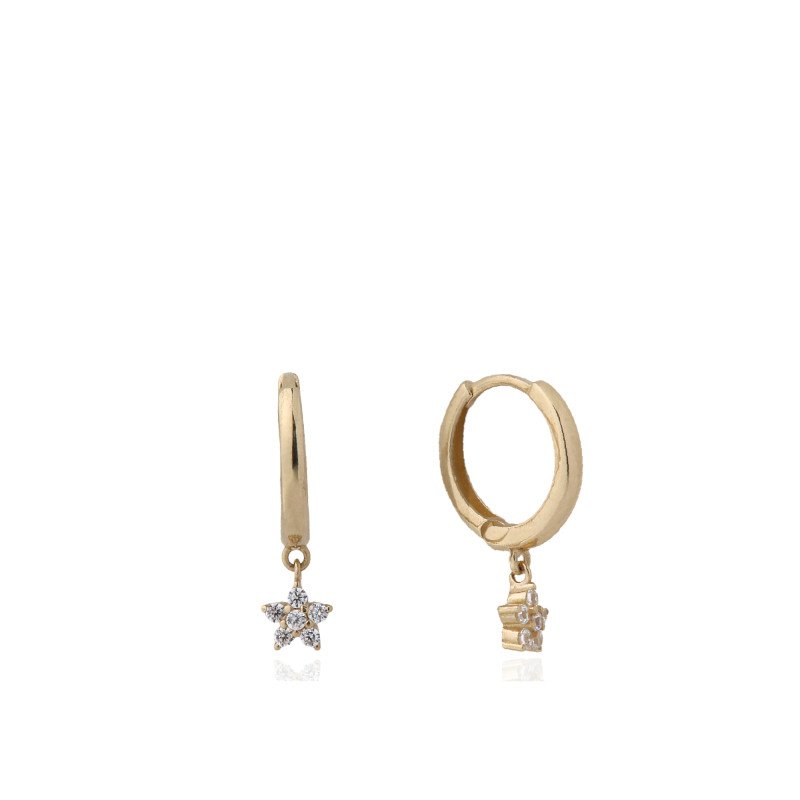 Papatya Sallantılı Küpe