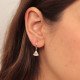 Stone Fan Earrings