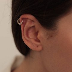 Sıra Taşlı Halka Piercing