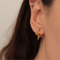 Çizgili Yıldız Küpe