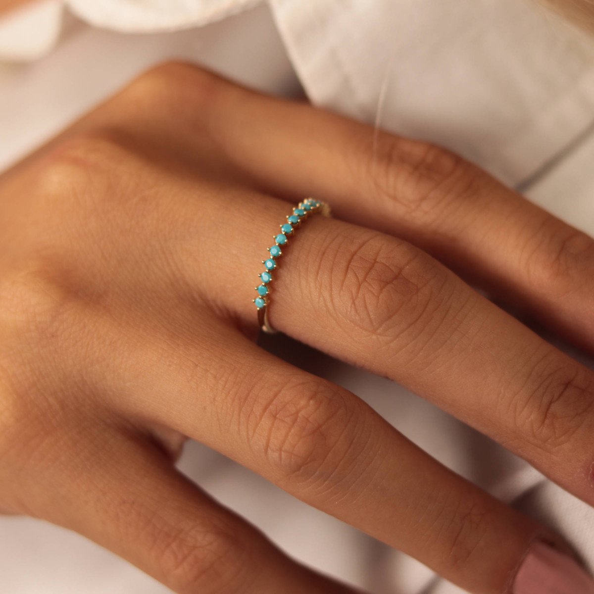 Sıralı Firuze Yüzük