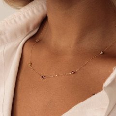 Renkli Taşlı Kolye