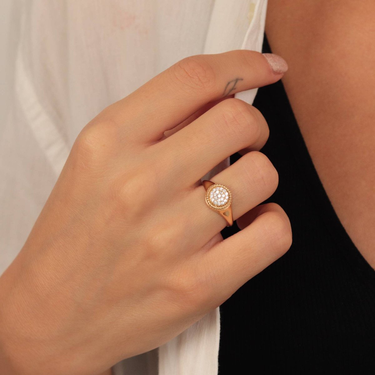 Taşlı Şovalye Yüzük