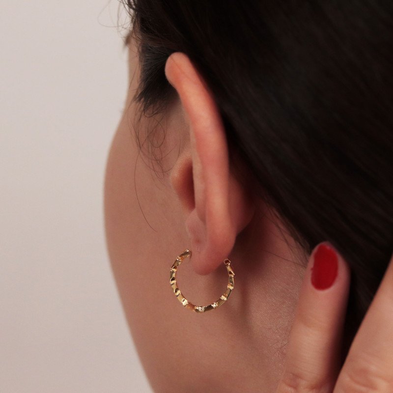 Sıralı Üçgen Halka Küpe