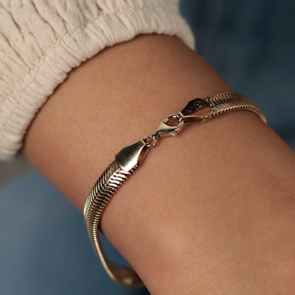 İtalyan Balık Sırtı Bileklik 6mm