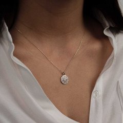 Taşlı Sekizgen Kolye