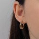 Patterned Hoop Earrings 