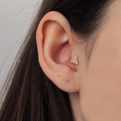 Taşlı Üçgen Piercing 