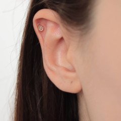 Taşlı Damla Piercing