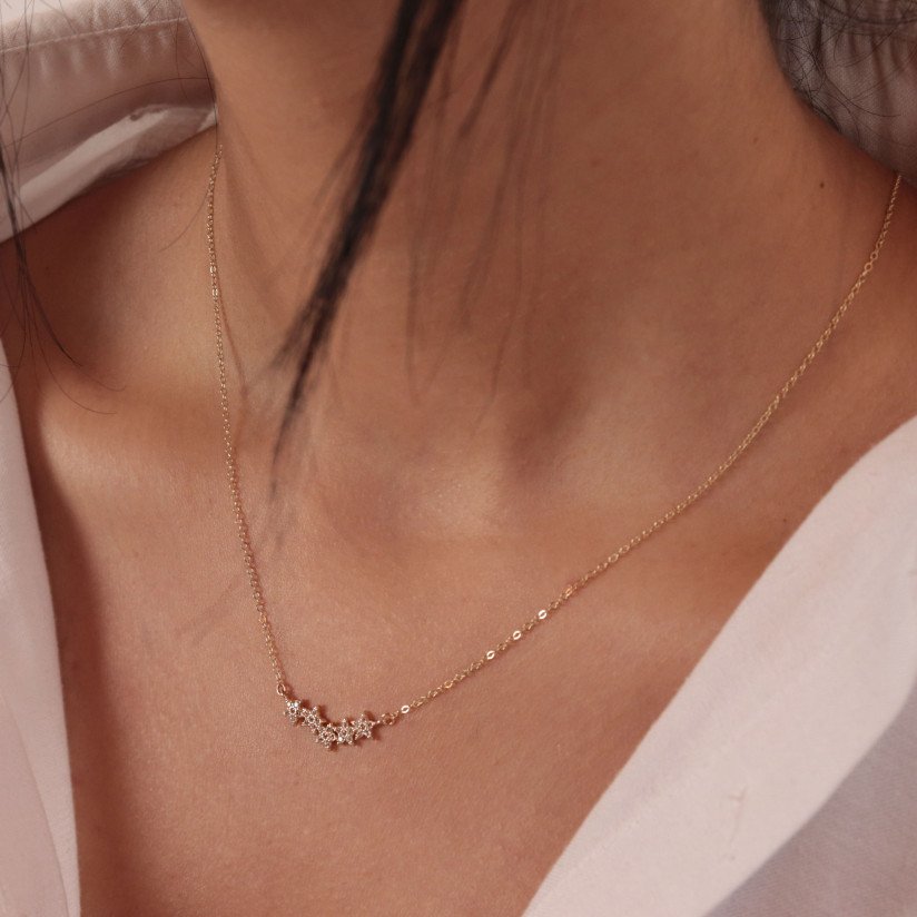 Sequential Star Necklace