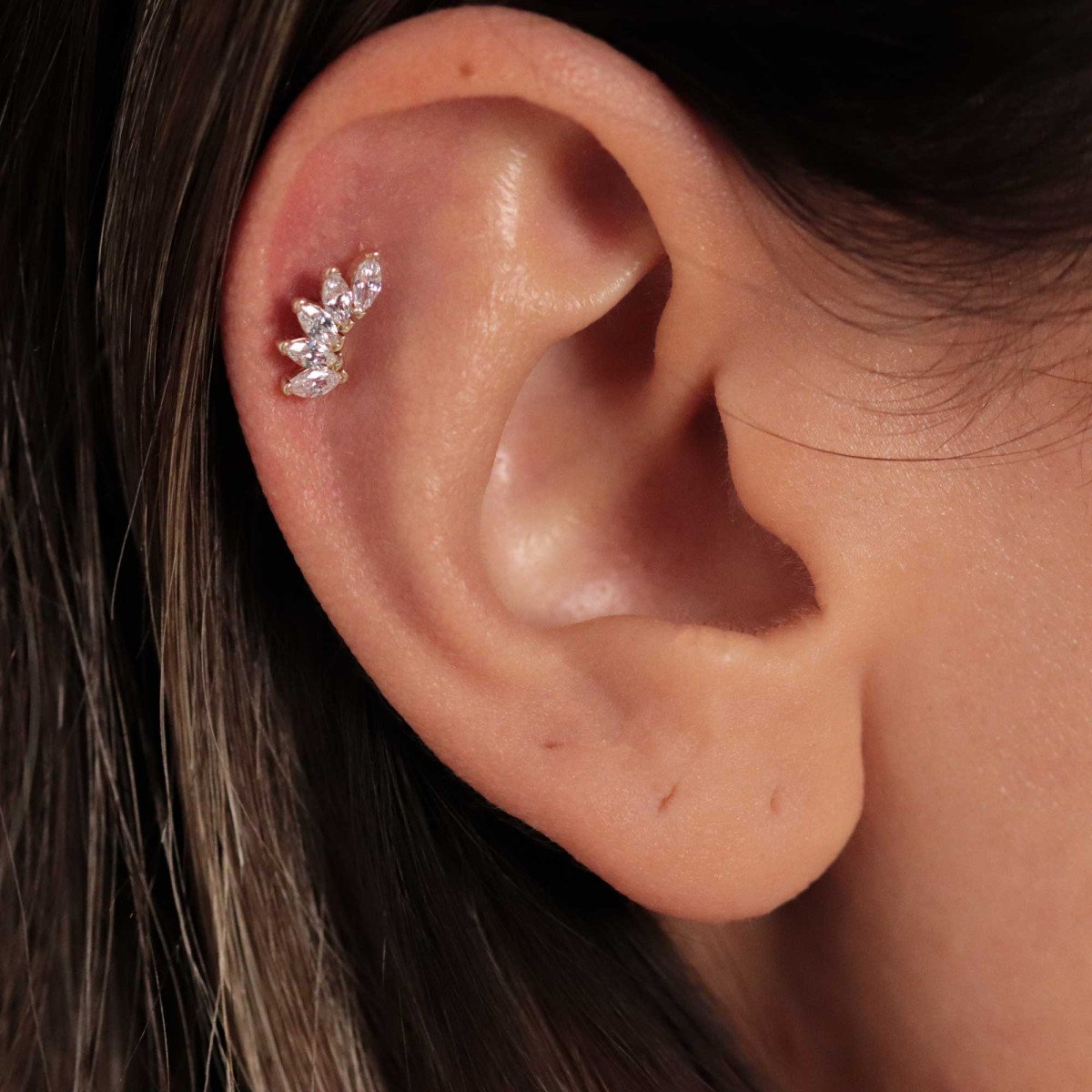 Taşlı Taç Piercing