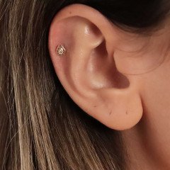Taşlı Damla Piercing