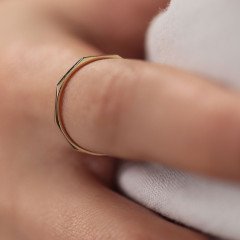 İnce Geometrik Yüzük