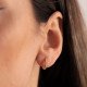 Rhinestone Hoop Earrings S