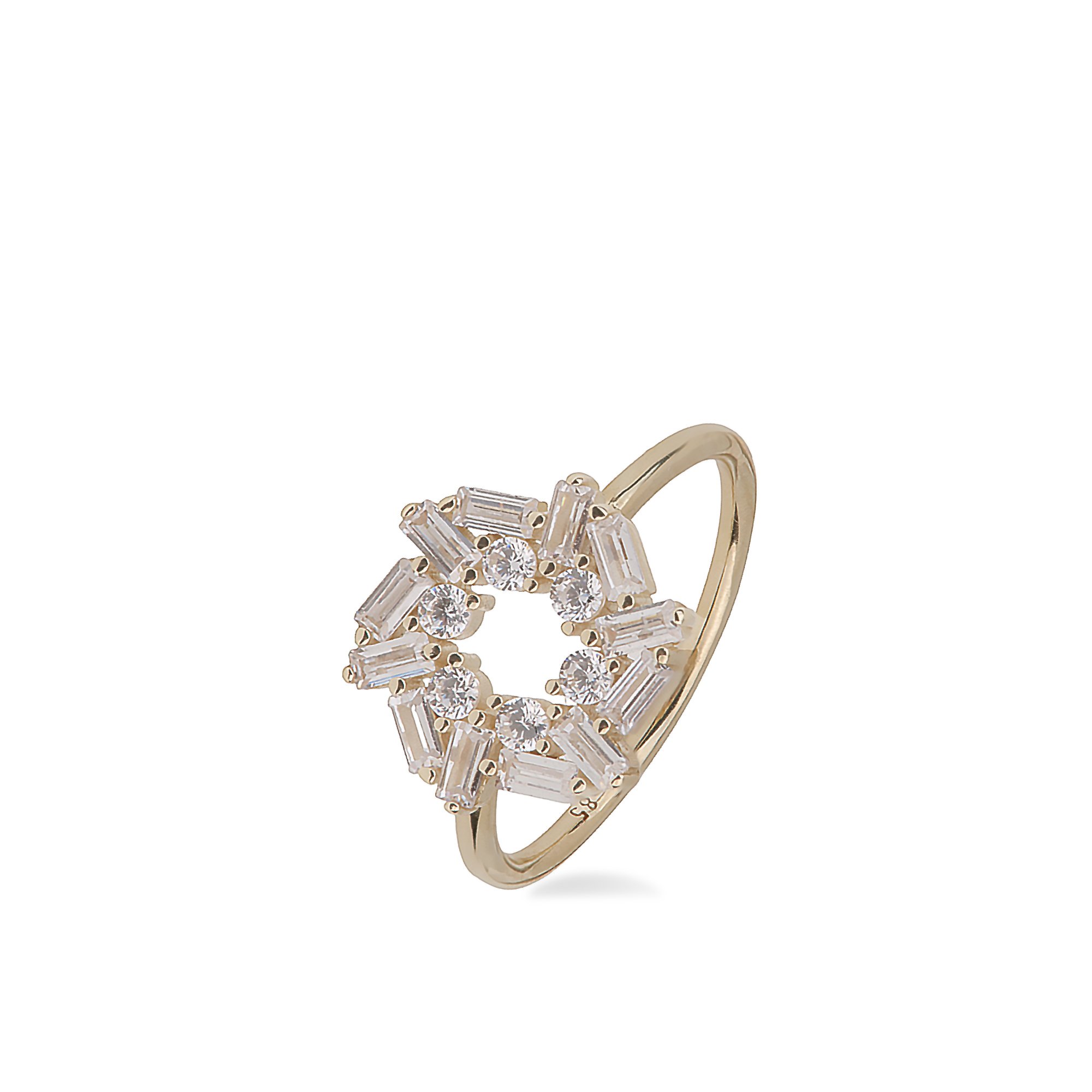 Baguette Hoop Ring