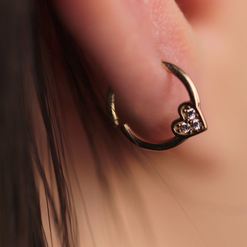 Kalp Halka Piercing