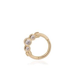 Üç Taş Halka Piercing