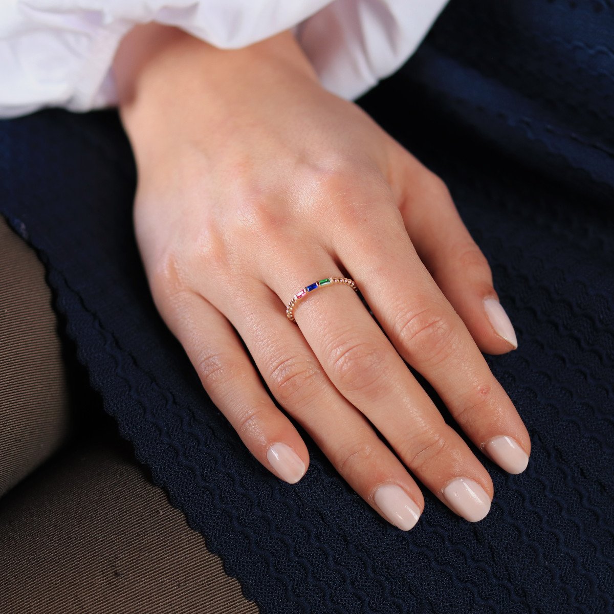 Renkli Baget Yüzük